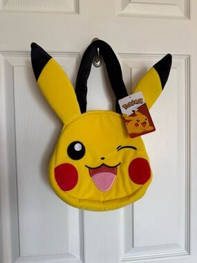 Bioworld Yellow Pikachu Kids Plush Bag - New with Tags